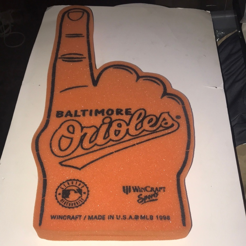 NWOT MLB Orioles Foam Finger